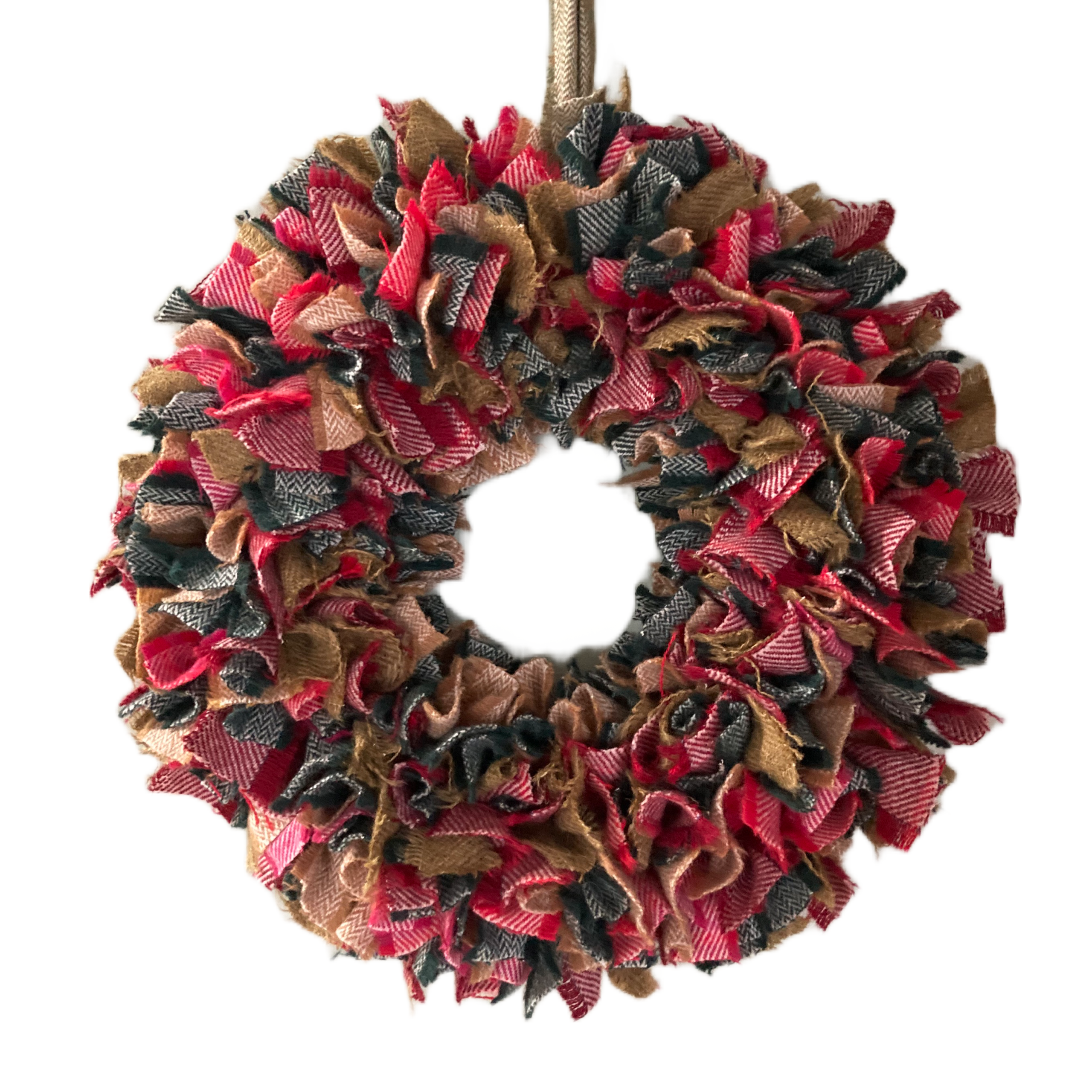 Luxury tweed wreath