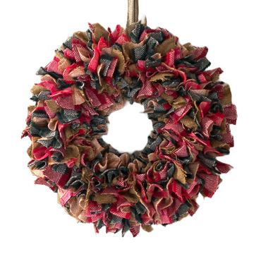 Luxury tweed wreath