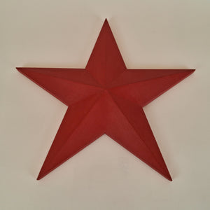 Barn star medium red £32