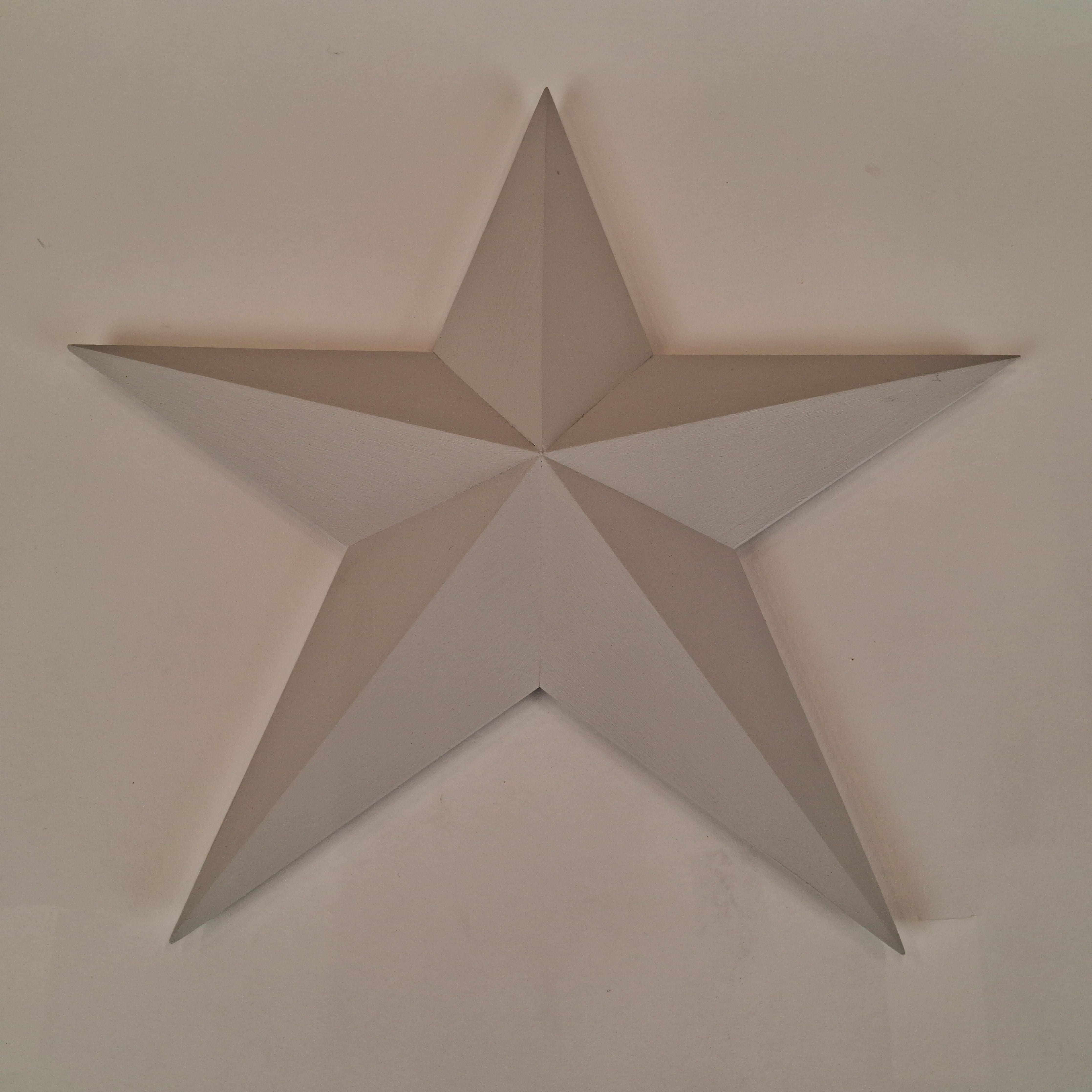 Barn star medium white £32