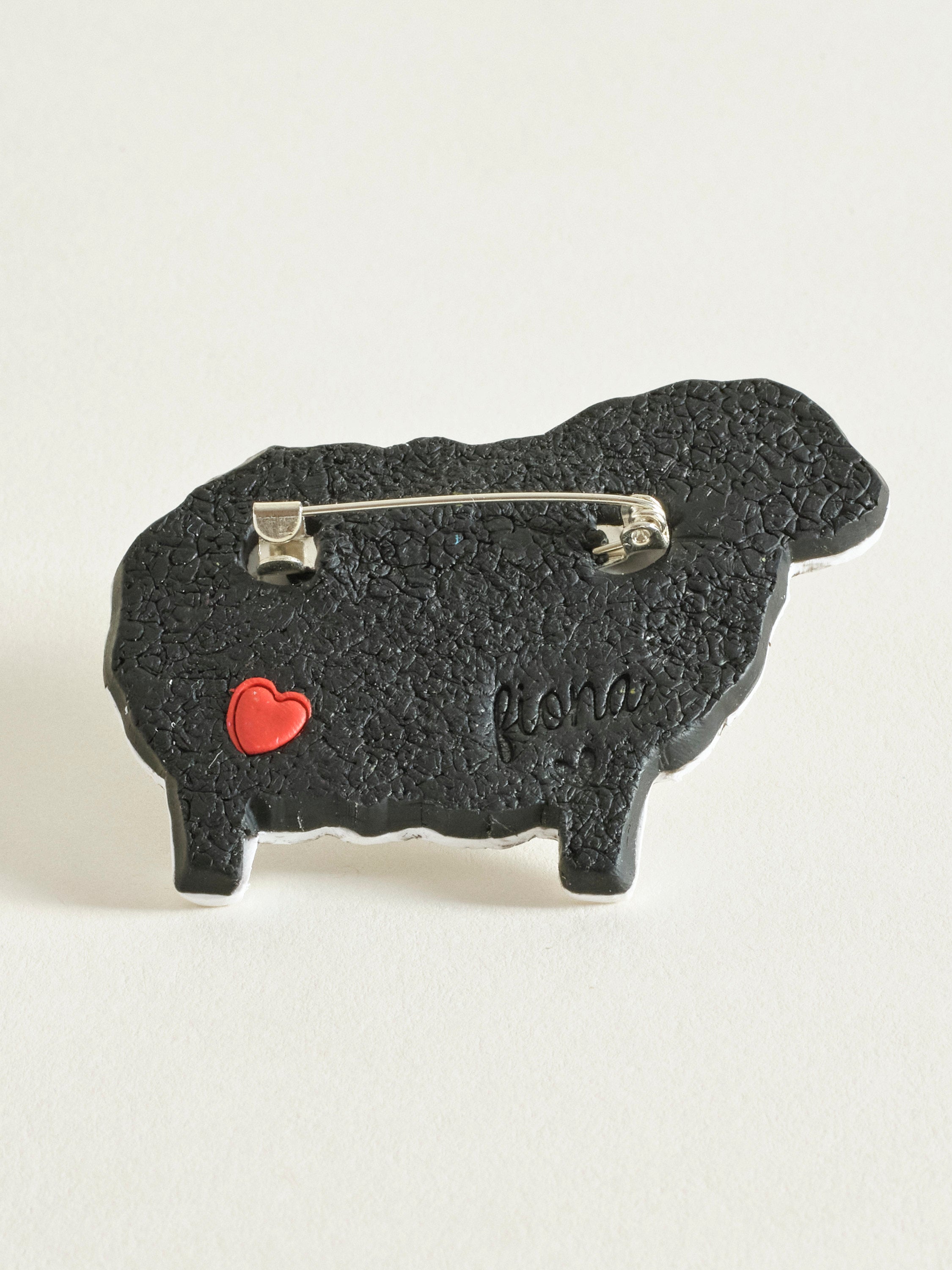 Sheep Brooch with Shamrock
