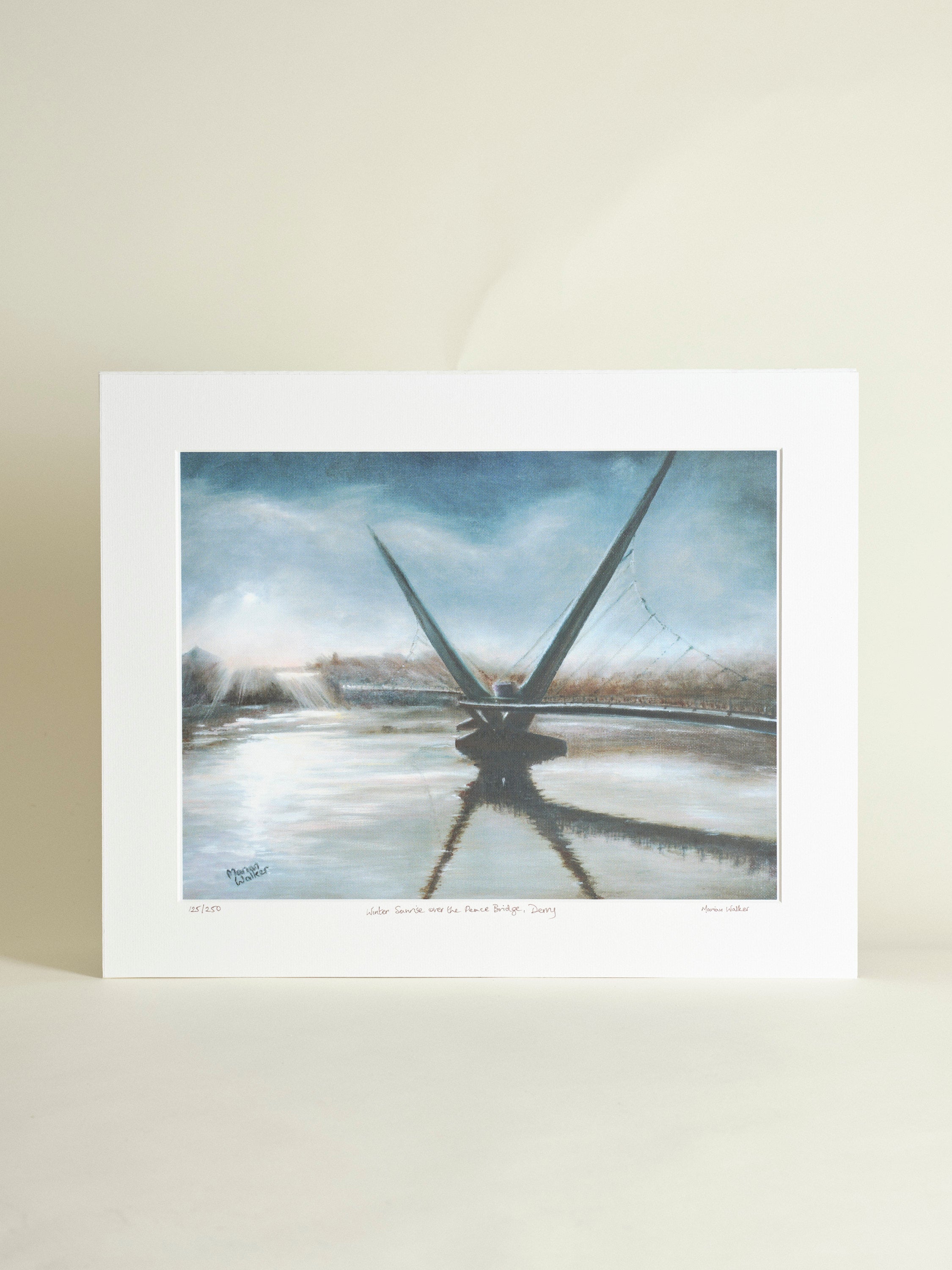 Winter Sunrise over the Peace bridge, Derry