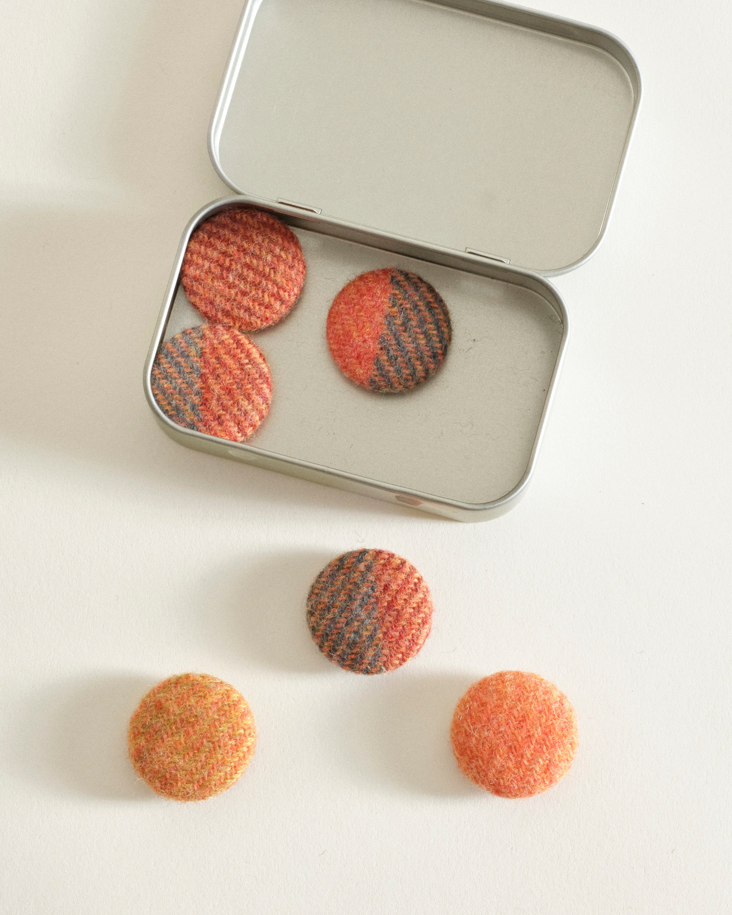 Tin of Tweed Magnets
