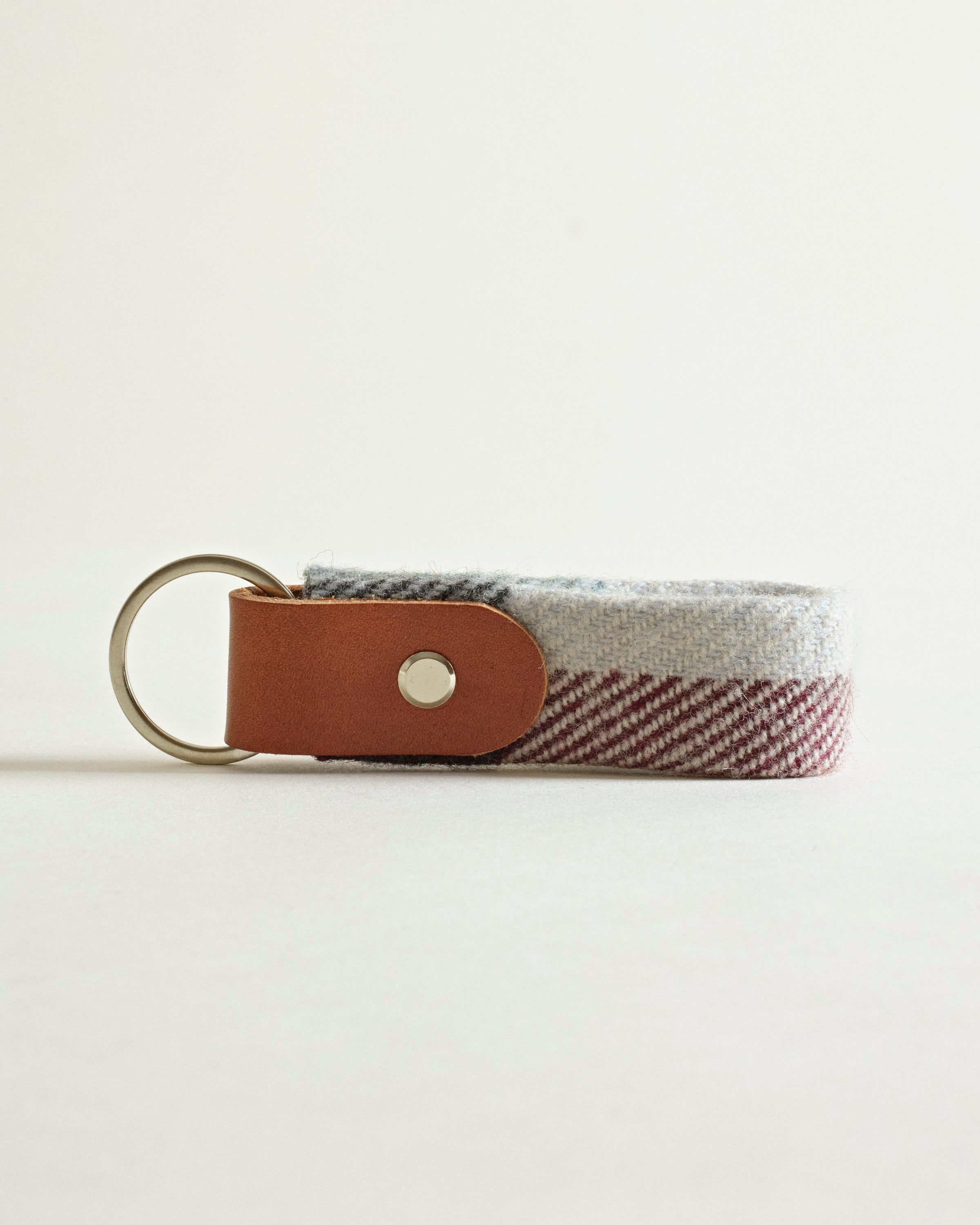 Tweed and Leather Keyring