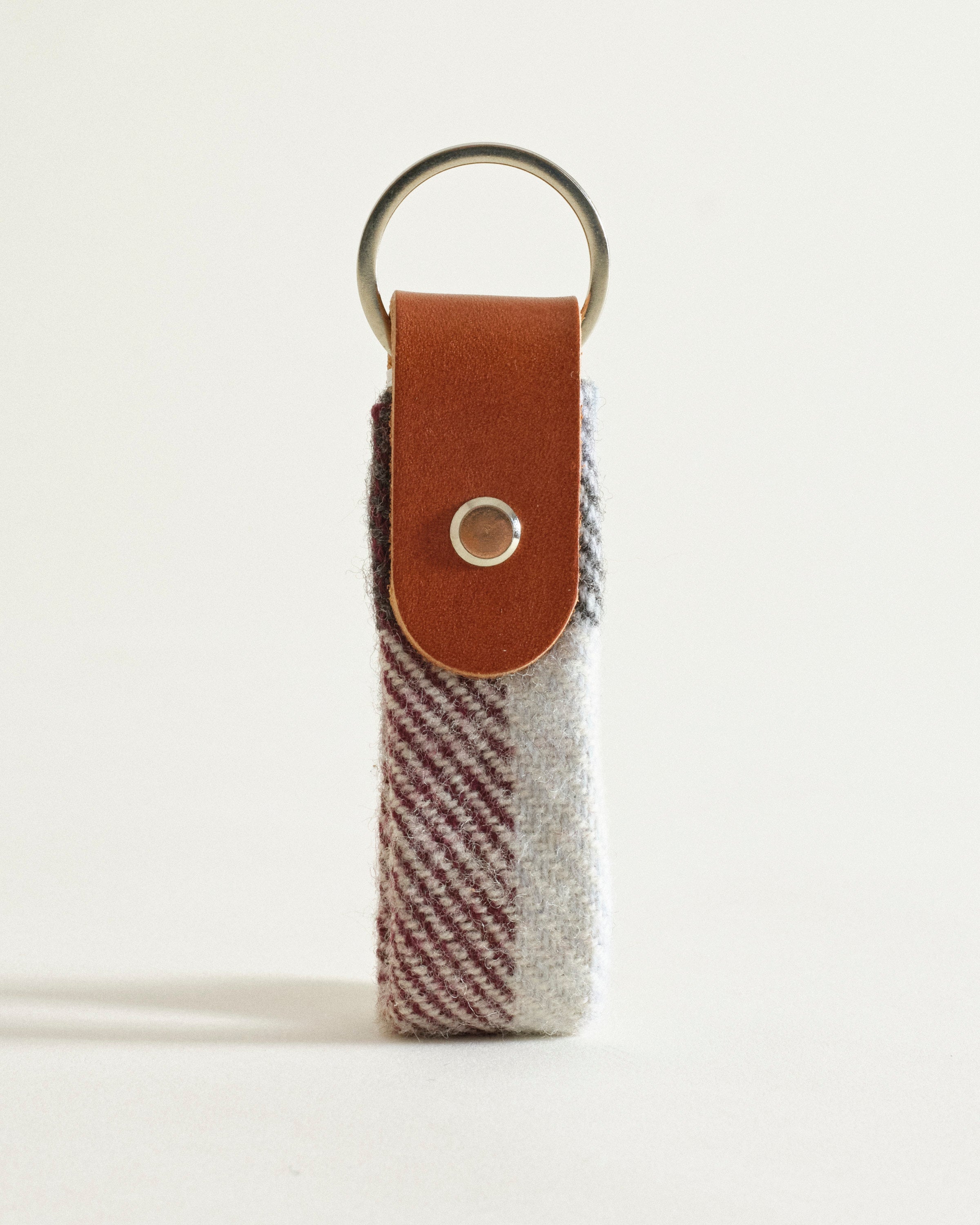 Tweed and Leather Keyring