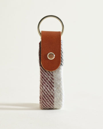 Tweed and Leather Keyring
