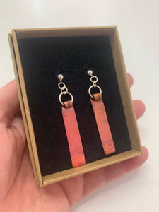 Copper Earrings Rectangular / Small Teardrop £25