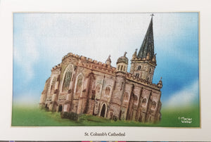 St Columb's Cathedral, Inspired Derry framed print small