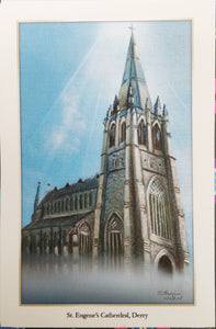St Eugine's Cathedral, Inspired Derry framed print small