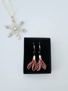 Silk drop earrings