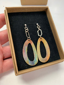Copper Earrings with Chain £28