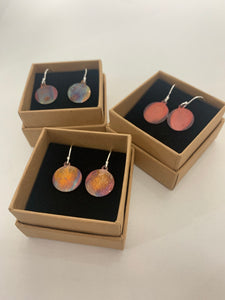 Copper Earrings Oval & Round £20