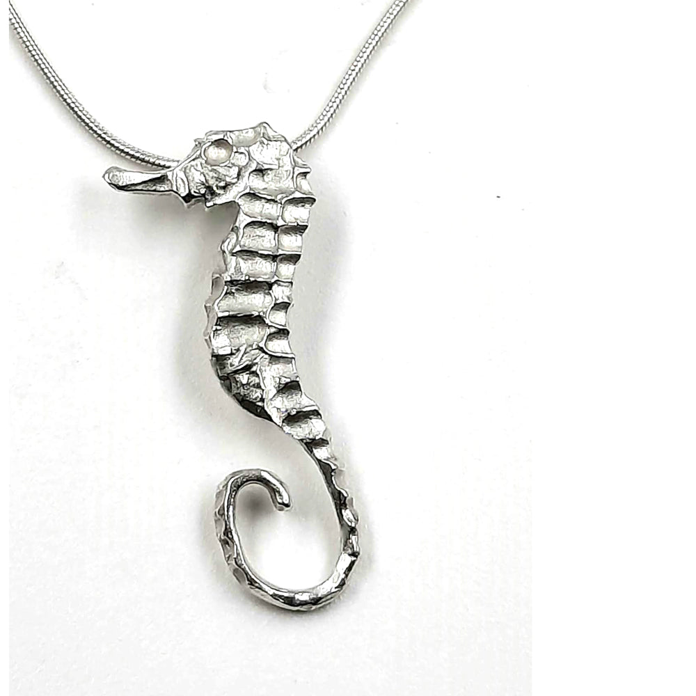 Sterling Silver seahorse pendant  by Robert Spotten